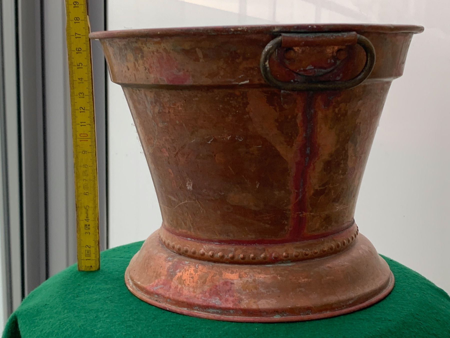 Vasi per fiori: Pflanzgefäß aus Kupfer mit Boden – Usato da Chavornay venduto da 4dphila 2