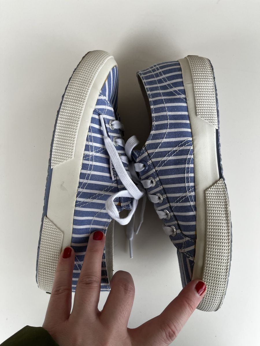 Superga Scarpe da donna: Superga Sneaker blau/weiss gestreift Grösse 37 – Usato da Olten venduto da hahnice99 4