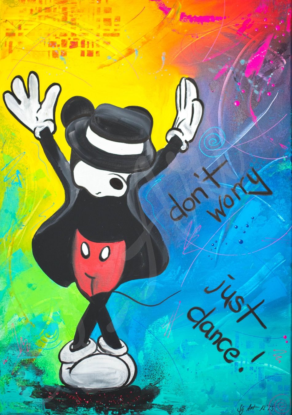 Foto & Immagini: Acrylbild Pop Art Disney Micky Mouse als  Michael Jackson – Nuovo e nell'imballaggio originale da Rheinau venduto da Sussel 5