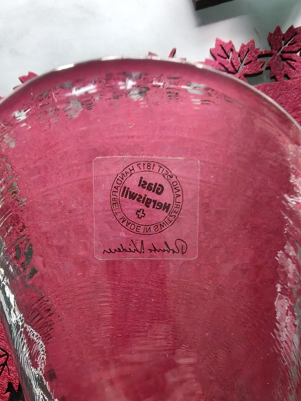 Glasi Hergiswil Tutte le decorazioni: Glasi Cornet  – Nuovo (secondo la descrizione) da Stansstad venduto da Falcon-Crest 1
