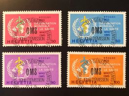 OMS - ZNr 36-39 obli 1er j demi-lune 13.02.75 SUPERBE