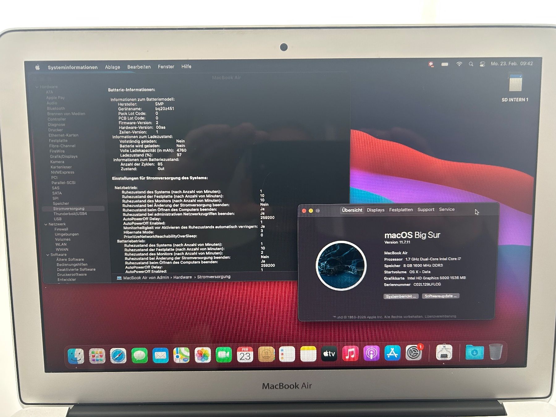 Apple Notebook: Apple MacBook Air 8/500 i7 – Usato da Ernetschwil venduto da Imscha8856 4