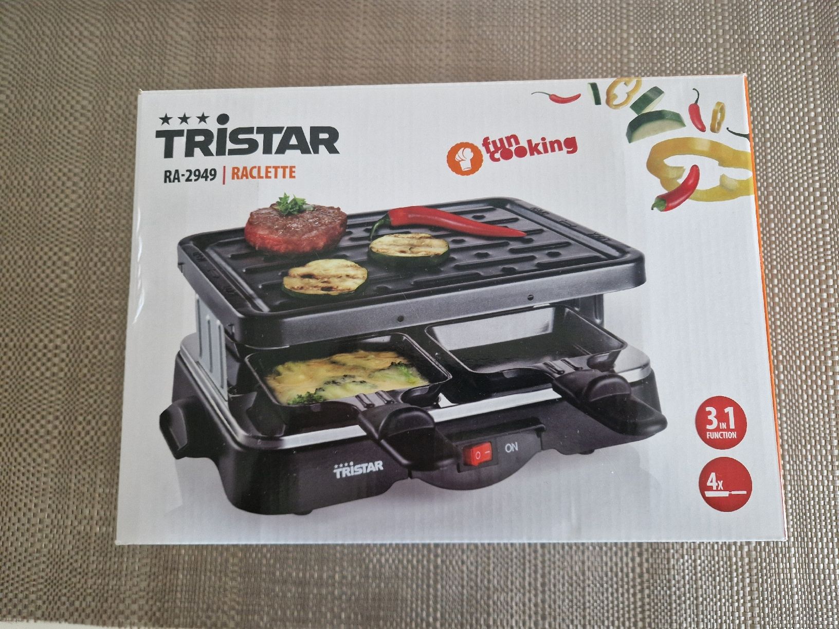 Küchengeräte: 4er Raclette klein / TRISTAR RA-2949 – Neu und originalverpackt aus Rupperswil von lenzburg02