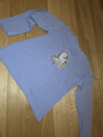 Pferde Shirt, Gr. 122, Langarmshirt für Mädchen, Top 
