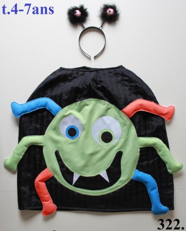 Costume Araignée / Spinne t. 4 - 7 ans     NEU!