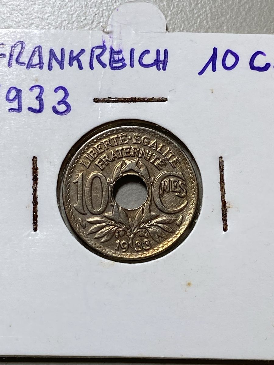 Tutti le monete: France - 10 centimes - 1933 – Usato da Payerne venduto da Mike1682