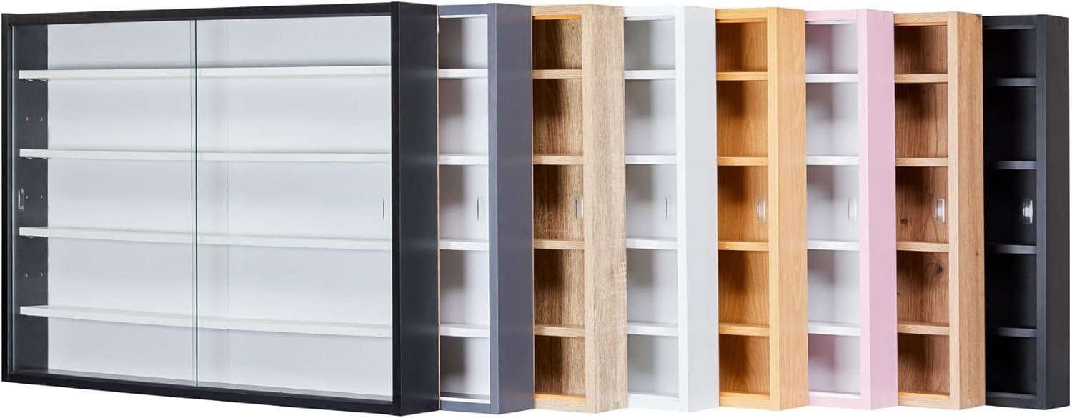 Vetrine: Sammlervitrine, Hängevitrine, Wandregal, Glasvitrine Bla/Whi – Nuovo e nell'imballaggio originale da Fislisbach venduto da IboTrade 6