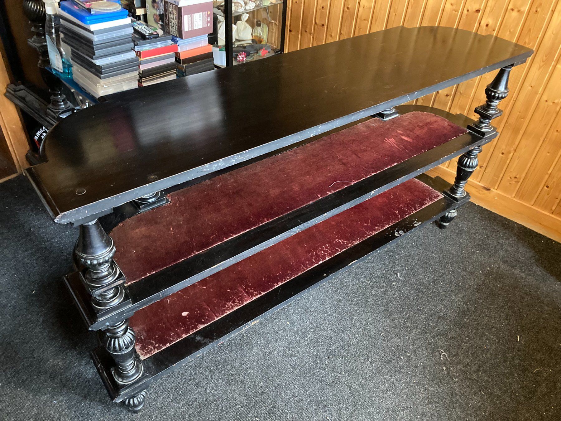 Étagères: altes schwarzes Sideboard / Regal – D'occasion à Marbach LU par Hoheduene 4