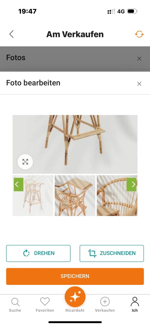Kinderstuhl kinder hochstuehl kinderhochstuhl bambus bamboo (Neu (gemss  Beschreibung)) in Brglen TG fr CHF 78  nur Abholung auf Ricardo kaufen