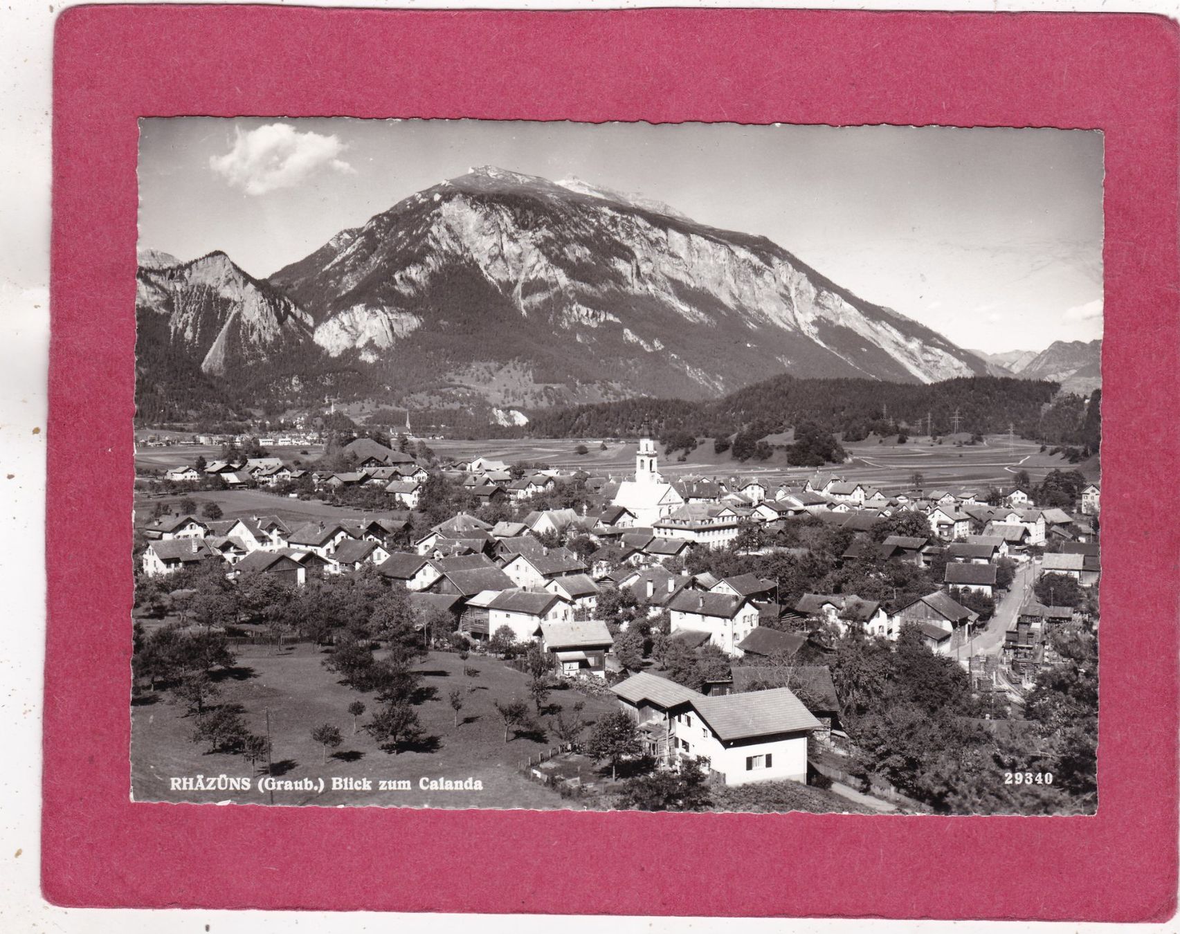 Cartoline postali: Rhäzüns Blick zum Calanda – Usato da Herisau venduto da Lisegrat2008