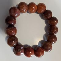 Bracellet en perles de jade miel