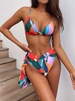 Buntes Bikini in frechem Design, Gr.L NEU!