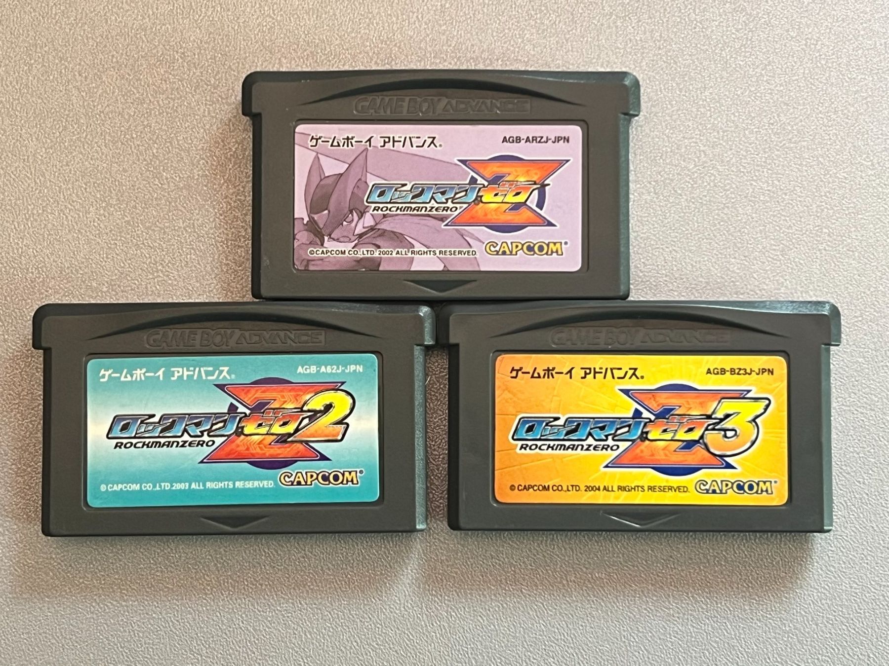 Nintendo Giochi: Rock Man Zero 1, 2 & 3 - 3 GBA Games – Usato da Rivera venduto da poweradem05