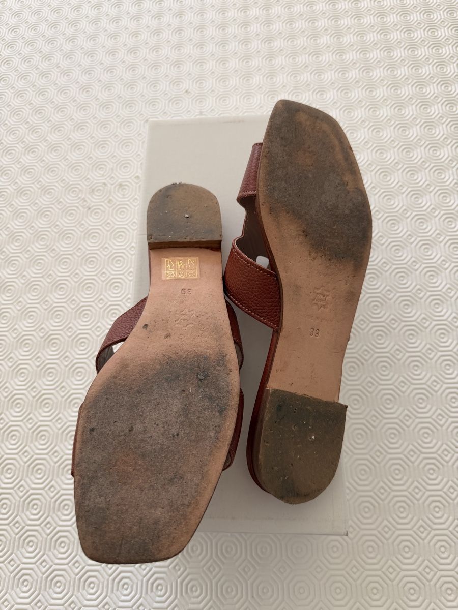 Damenschuhe: Ciabatte Roberto marrone Tg. 39 – Gebraucht aus Rancate von cle_v82d 1
