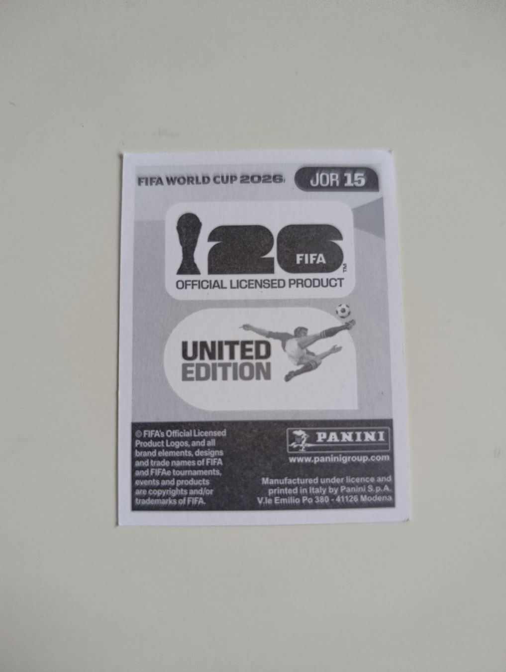 Panini Carte collezionabili: Panini World Cup 2026 JOR 15 – Nuovo (secondo la descrizione) da Lavey-Village venduto da pas_7xd2 1