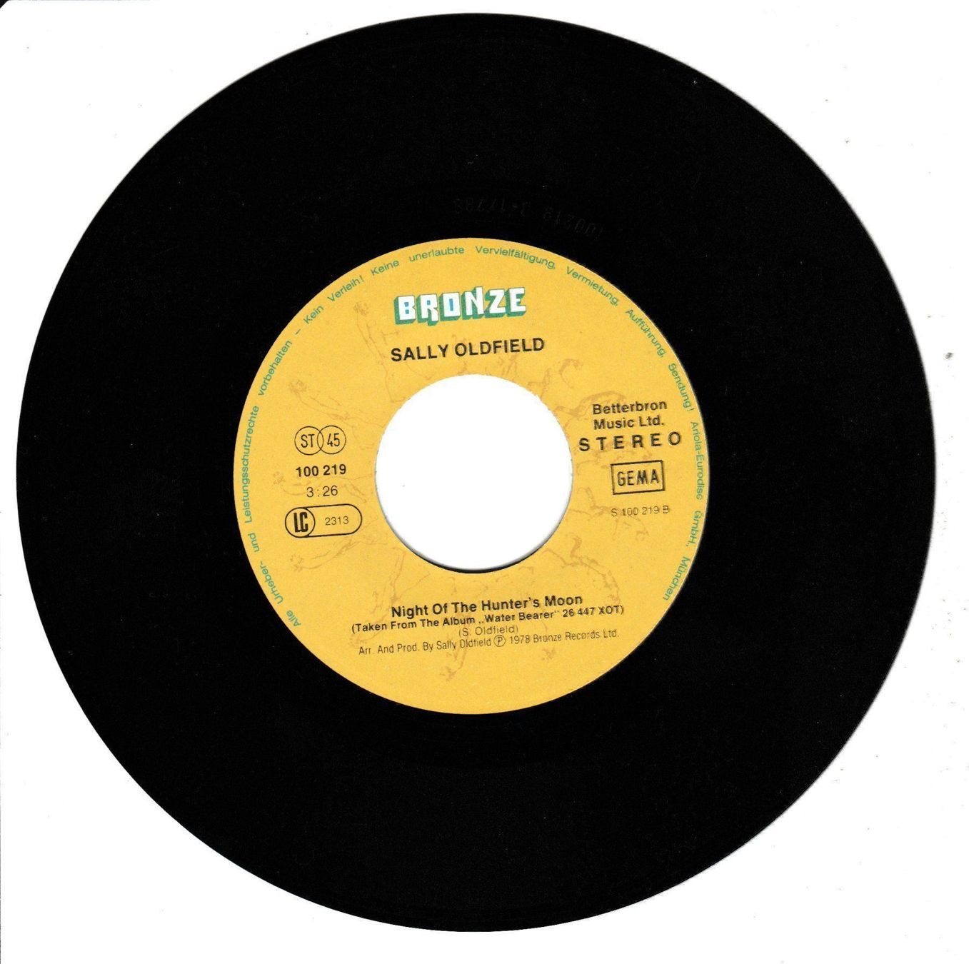 Vinyles: Sally Oldfield - Mirrors 7" Vinyl 1978 – D'occasion à Tübach par JamesStone 3