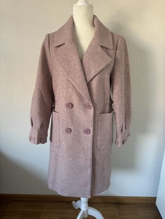 Nylon Mantel rosa Farbe Gr.L