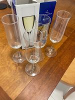 4 Flute Gläser Champagner