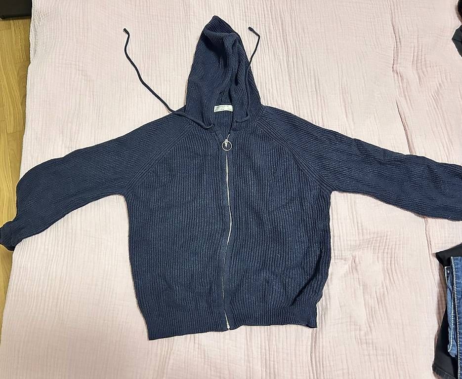 Tessuti: Marineblaues Strickfleece – Usato da Zürich venduto da ruh_qrn7
