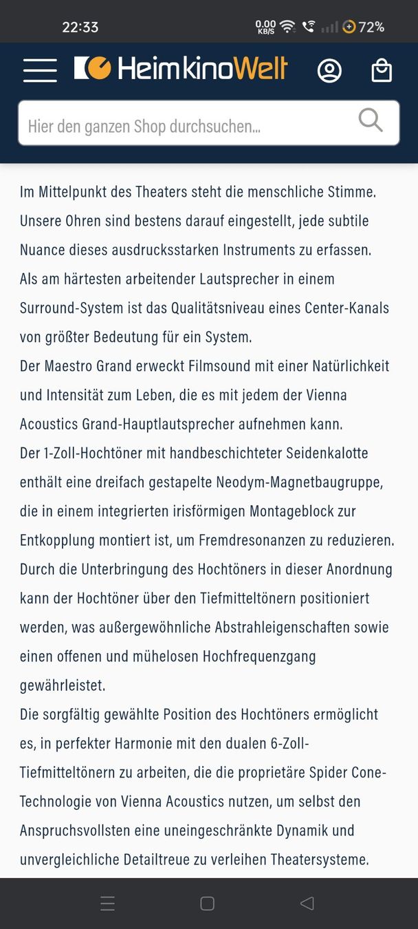 Lautsprecher: VIENNA ACOUSTICS MAESTRO GRAND REFERENCE  NP: Fr 2700.- – Neu (gemäss Beschreibung) aus Lamboing von Pyewacket19001 8