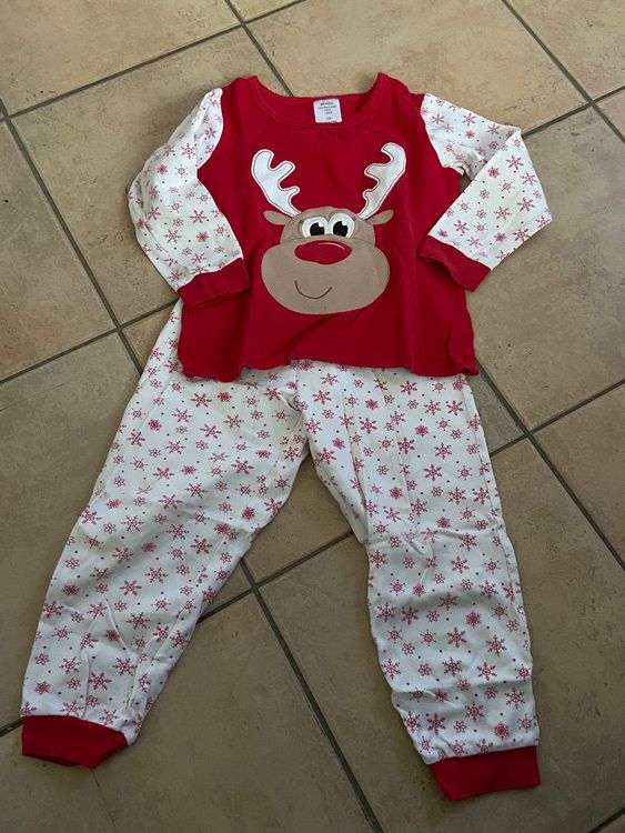Pyjama Kinder, Grösse 104, Rudolf mit der roten Nase (Gebraucht) in ...