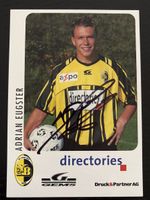 YB Adrian Eugster signierte Sammlerkarte 1998/99 Top!