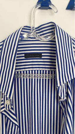 Parklane Camicia a Righe Blu e Bianche,, M