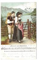 Lied: s' Vreneli am Thunersee (BE) Berner Tracht - 1905