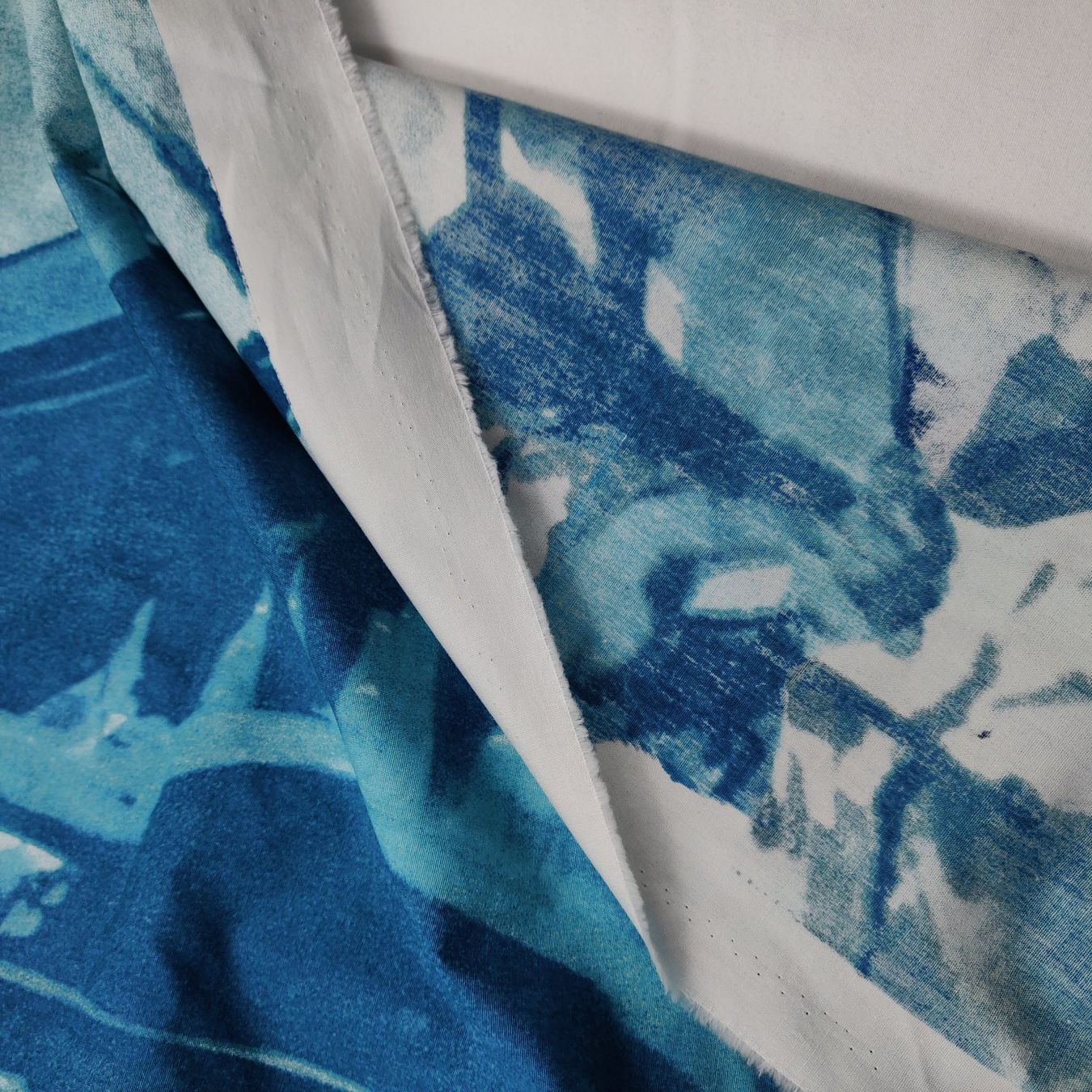 Tessuti: Designer Baumwolle Panel ICEBERG 1.5x1x50 Sailing blu – Nuovo (secondo la descrizione) da Lufingen venduto da Voyager7 7