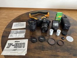 Nikon F-801 Set + 35-105mm & 70-210mm Objektive