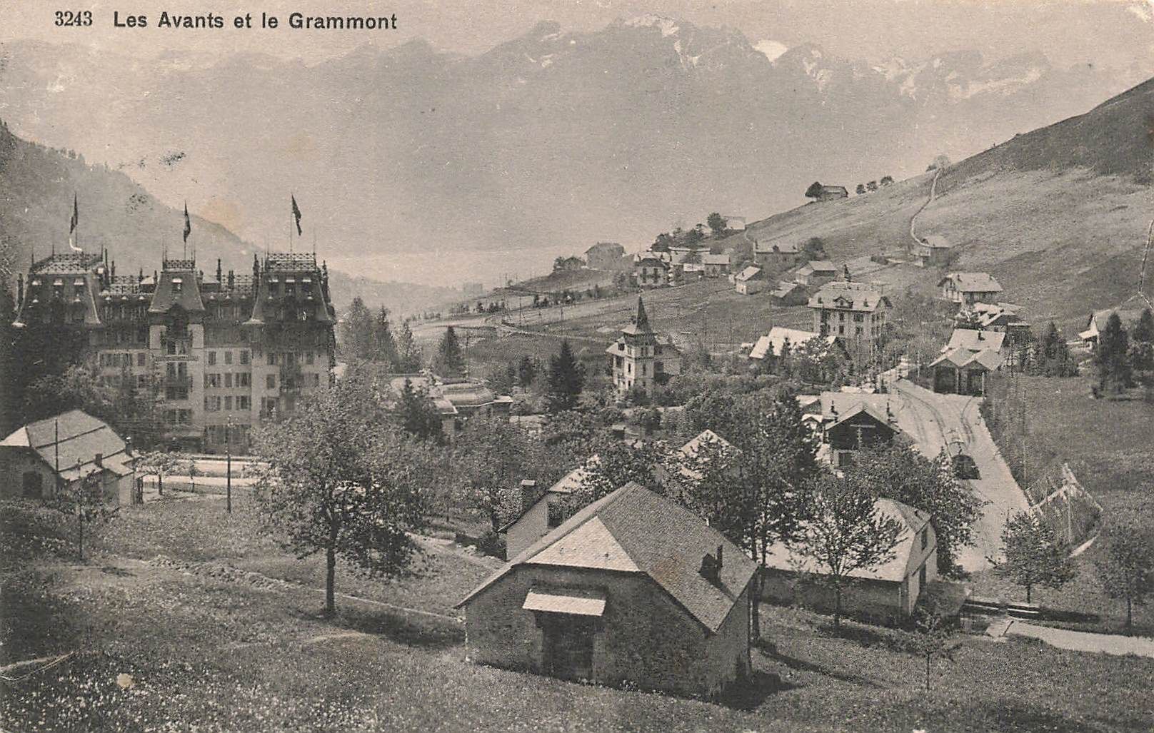 Cartoline postali: Les avants et le grammont – Usato da Biasca venduto da Blenio71