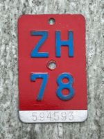 Velonummer ZH 78