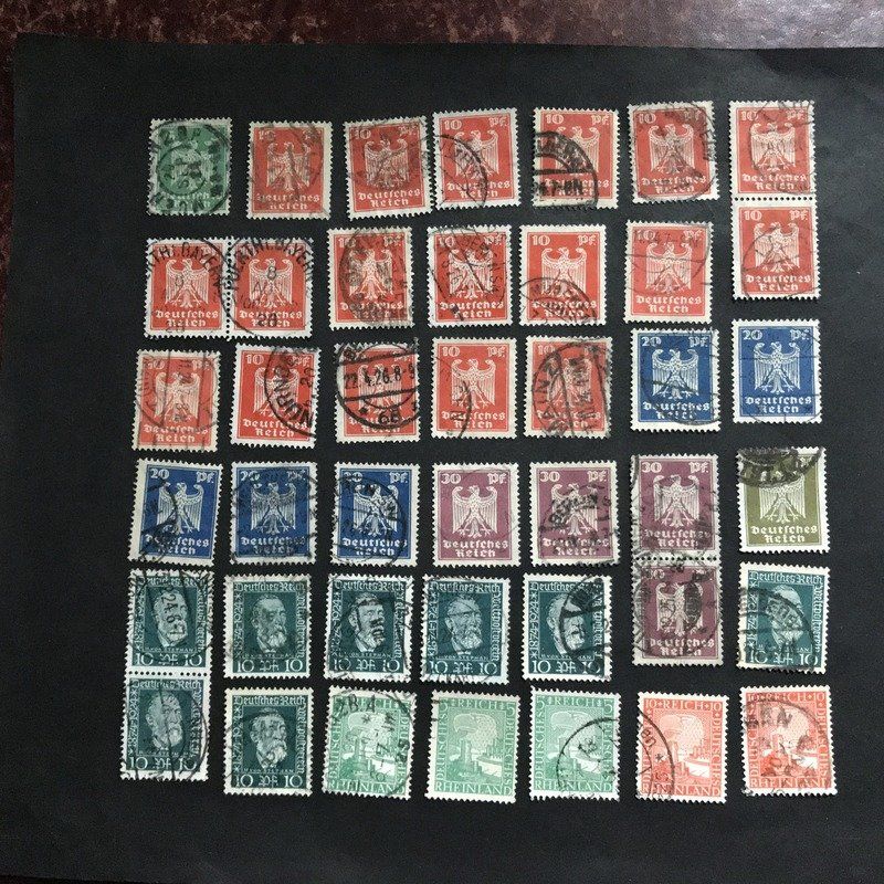 Alle Briefmarken: Deutsches Reich 1923/36 kl. Sammlung gest – Gebraucht aus Uitikon Waldegg von Gooddeal05 1