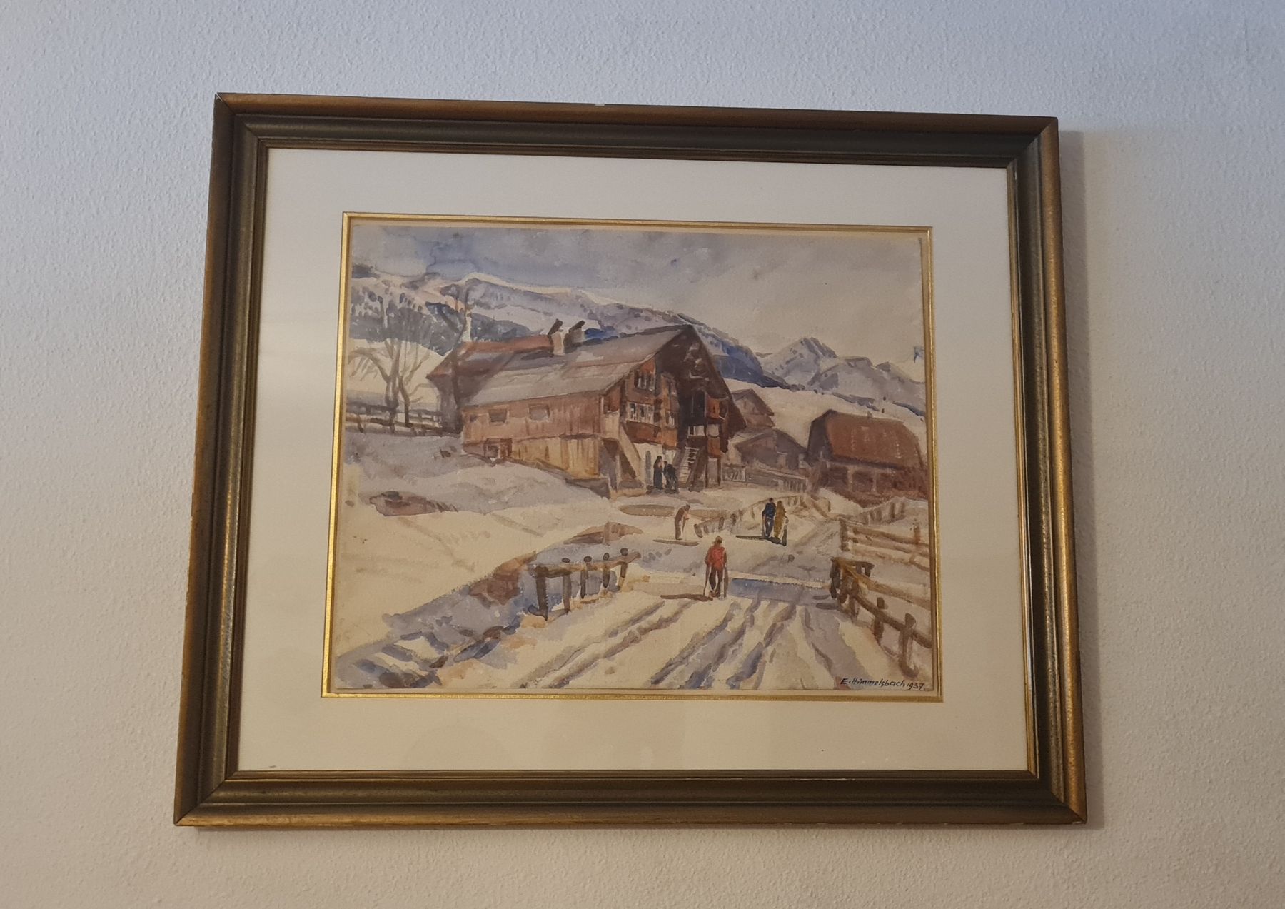 Gemälde: Emil Himmelsbach, 1957 Bild, ink. Rahmen – Neu (gemäss Beschreibung) aus Liestal von Shelby787 2