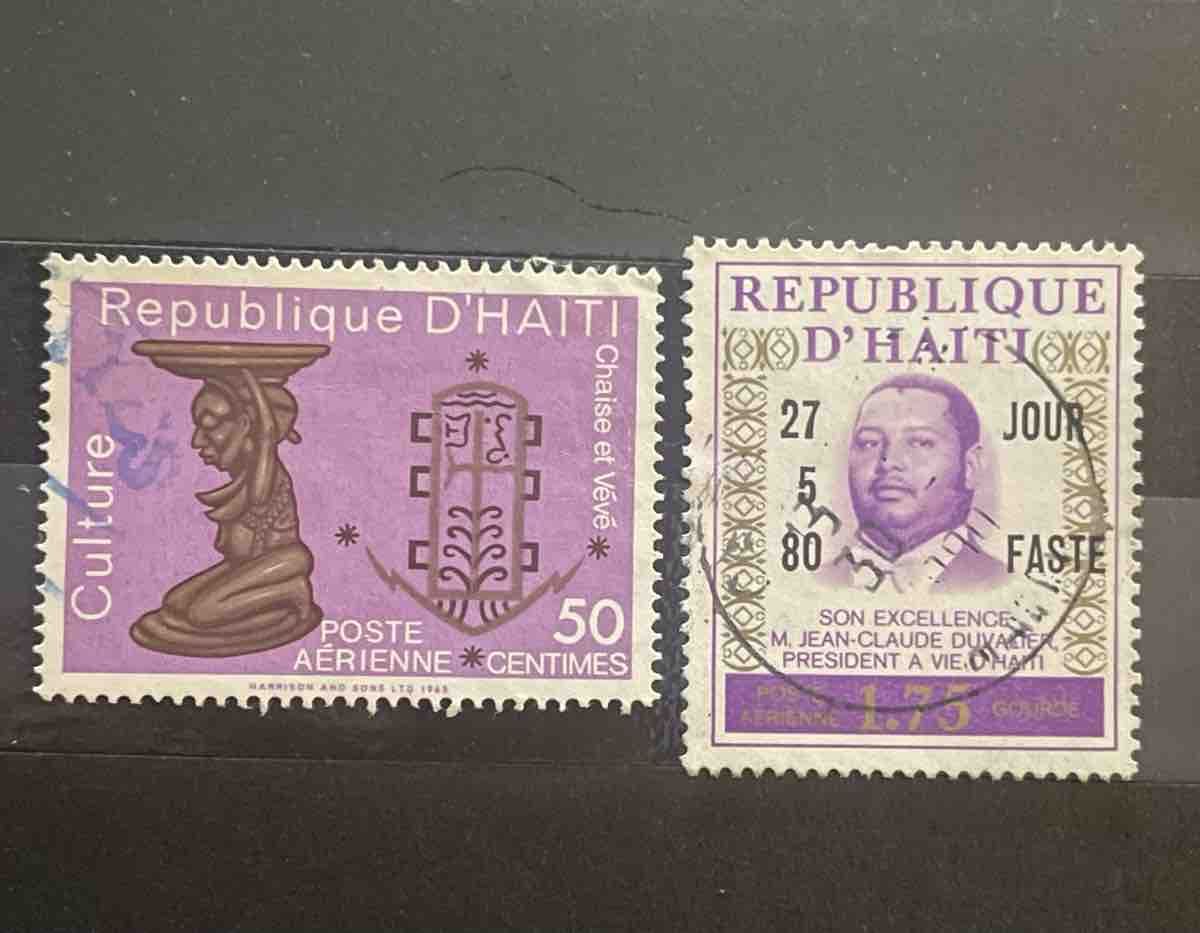 Tutti i francobolli: 2 Briefmarken Haiti – Usato da Buchs AG venduto da fpatricia