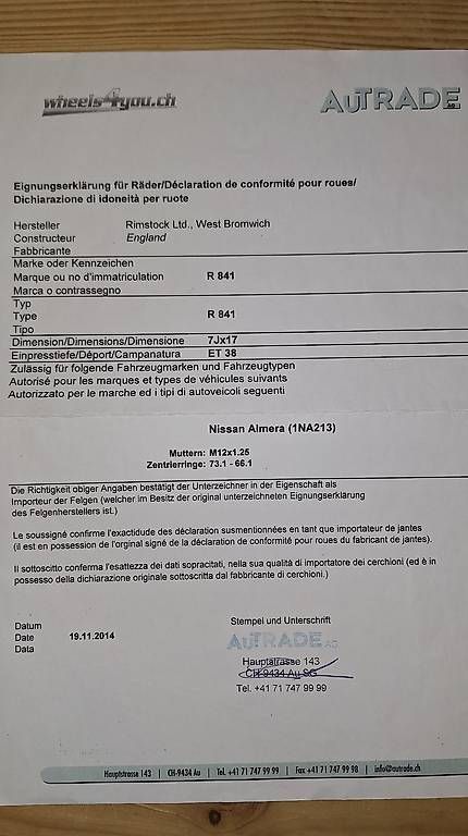 Cerchioni: Alufelgen 17" – Usato da Pohlern venduto da 405_jkc2 3