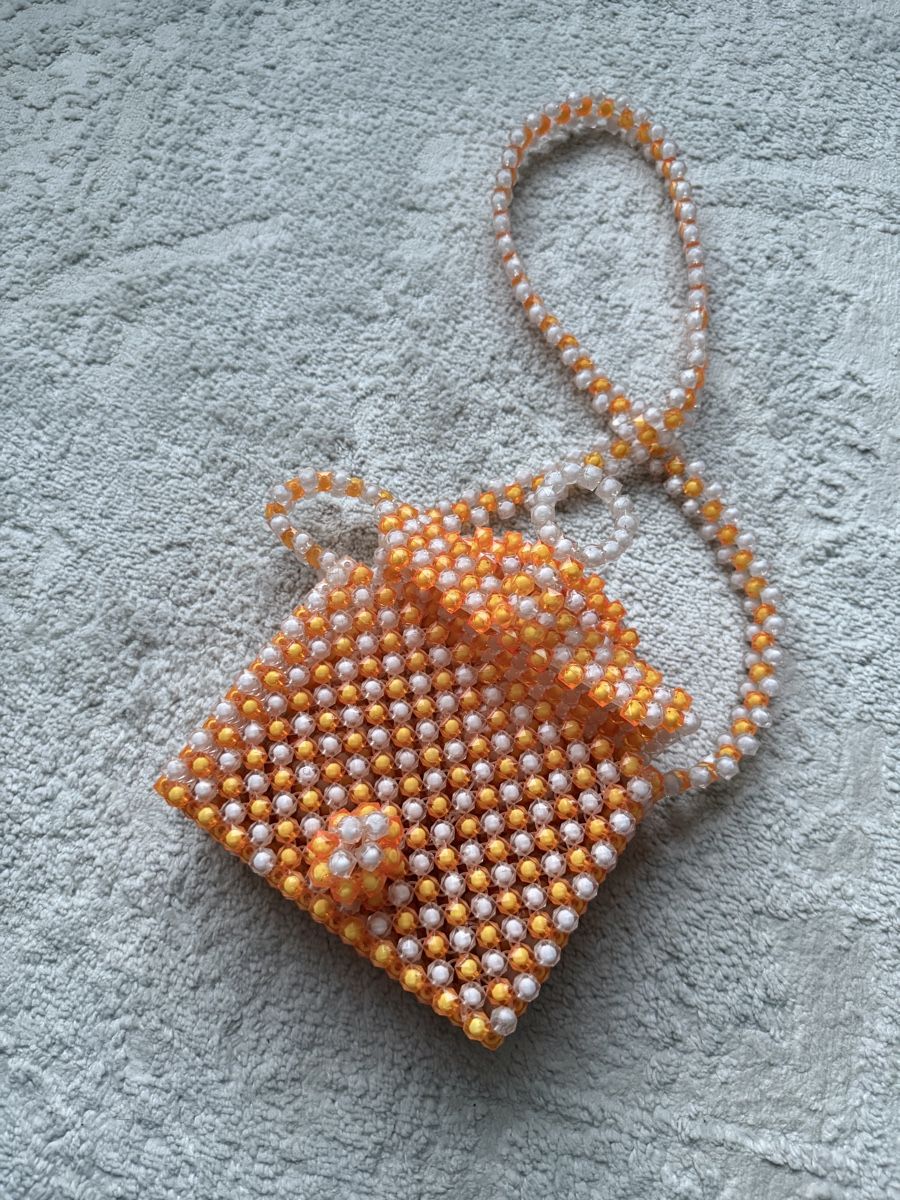 Borse da donna: Handbag Orange White – Nuovo (secondo la descrizione) da Dübendorf venduto da ilianalou 2
