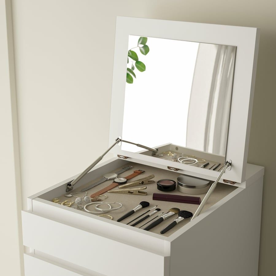 Ikea Cassettiere: Ikea MALM 6-drawers White with Mirror – Usato da Uster venduto da jap_k7fq 3