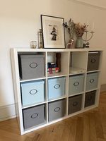 Kallax Regal inkl. 12 Boxen, sehr guter Zustand