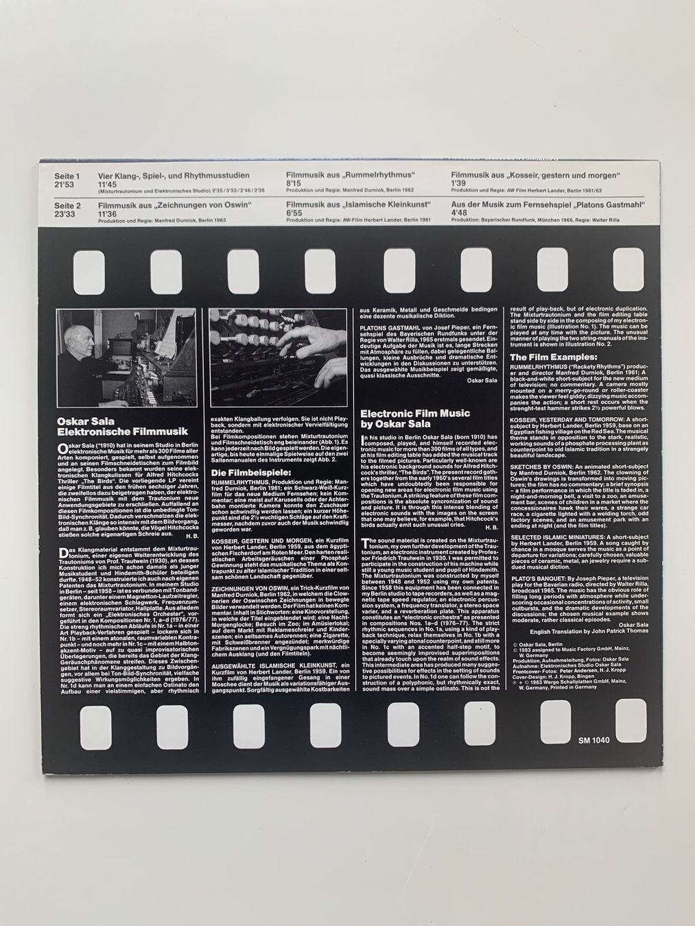 Schallplatten: Oskar Sala - Electronic Kaleidoscope – Gebraucht aus Zürich von ZuercherBrockenhaus 1