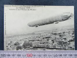 ZEPPELIN ÜBER STRASSBURG LSASS FRANCE AK REPRO