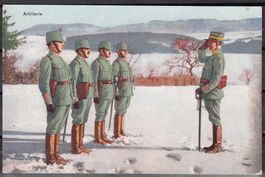 Militärkarte ArtillerieSchweizerische Felduniform