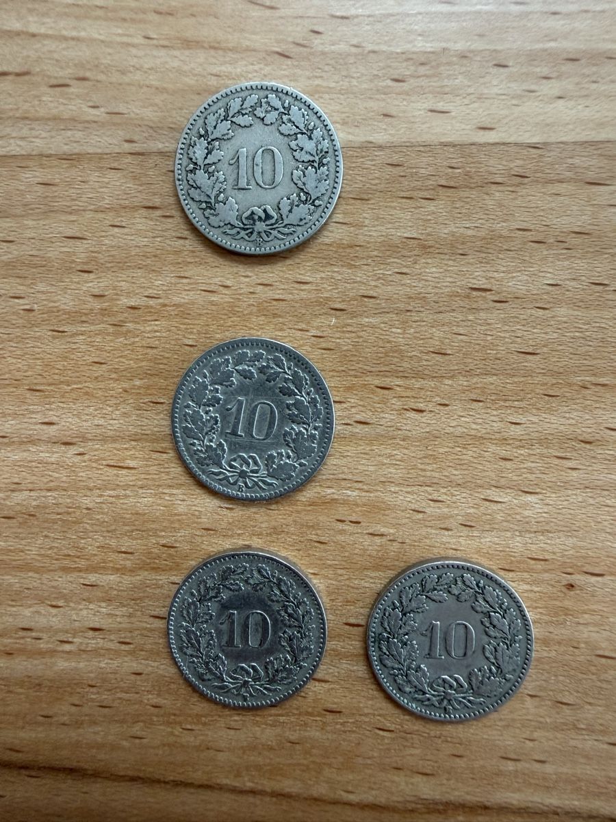 Toutes les monnaies: 21 x 10-Rappen Münzen – D'occasion à Grenchen par Bastet007 5