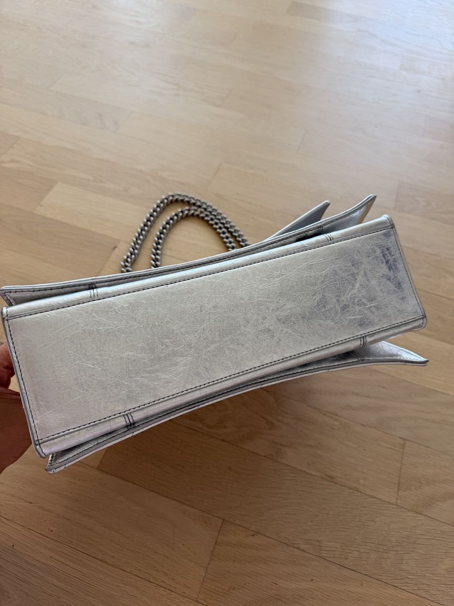 Balenciaga Borse da donna: Balenciaga Hourglass Chain Bag Metallic Silver – Nuovo (secondo la descrizione) da Effretikon venduto da MaisonNade 4