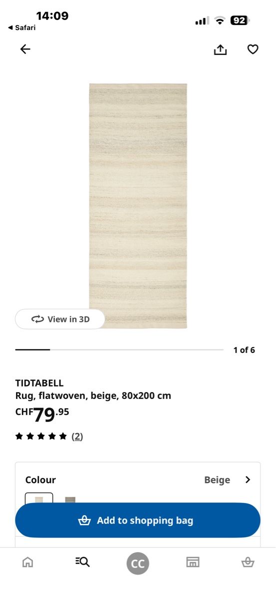 Ikea Tappeti: TIDTABELL Teppich 80x200 neue – Nuovo (secondo la descrizione) da Dübendorf venduto da kat_gxm9