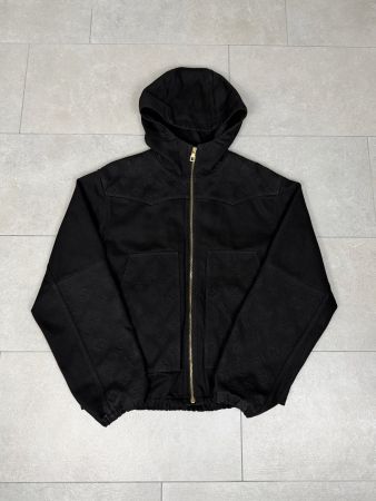 Louis Vuitton Denim Monogram Hooded Carpenter Work Jacket