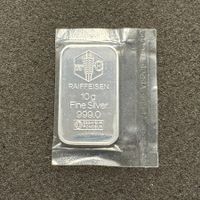 10 gramm Silber Barren Raiffeisen Bank Schweiz