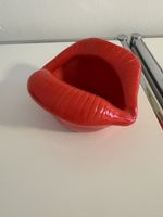 Dekorative rote Lippen Schale, Keramik, neuwertig! Kiss 💋