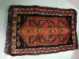 Antiker Teppich Indianer Style Farbig 80 x 56 cm