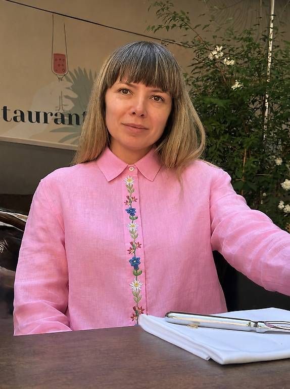 Blusen: Damen Leinenhemd Edelweiss Rosa – Gebraucht aus Thalwil von han_2b8c 4